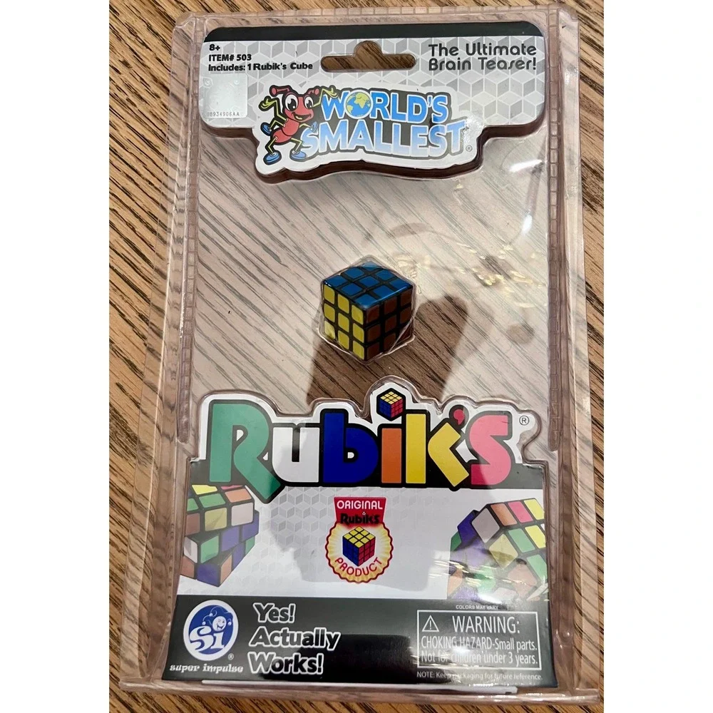 Super‎ Impulse World's Smallest Rubik's Cube Miniature Functional Puzzle Toy 503